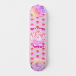 Tomboy Roze Bloem Skateboard