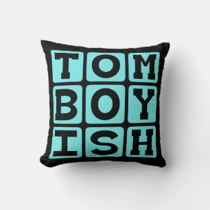 Tomboyachtig, meisje dat zich als een jongen gedra kussen