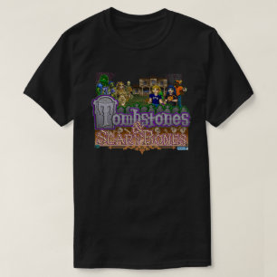 Tombstenen en ScaryBones Official Game T-shirt