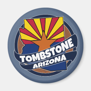 Tombstone Arizona vlag burst magnet Magneet