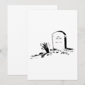 Tombstone en handmatige uitnodigingen (Voorkant / Achterkant)