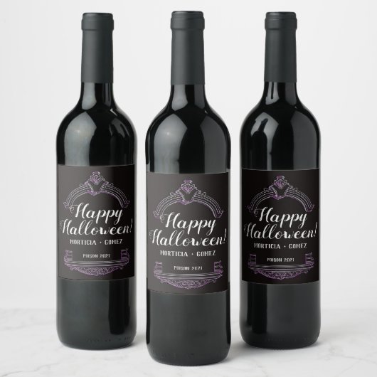 Tombstone Halloween Wine Label Wijn Etiket (Flessen)