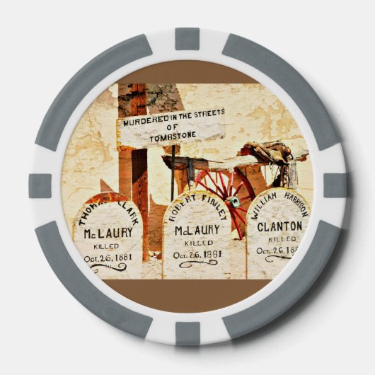 "Tombstone" klei poker chips (Voorkant)