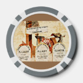 "Tombstone" klei poker chips (Achterkant)