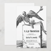 Tombstone RIP Twenties 20s Grappig 30e verjaardag Kaart (Voorkant / Achterkant)