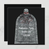 Tombstone - Uitnodiging van de Halloween-partij (Voorkant / Achterkant)