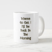 Tomcat, foto en naam , grappige tekst extra grote beker (Voorkant rechts)