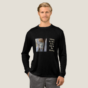 Tomcat, foto en tekst , grappige tekst, Tri-Blend shirt