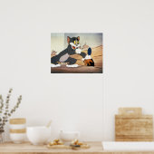 Tome en Jerry Plunger Poster (Keuken)