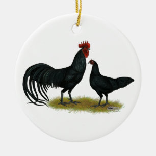 Tomeru Long Crower Kickens Keramisch Ornament
