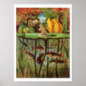 Tommelise erg desolaat op het waterlelblad, in poster (Voorkant)