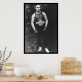 Tommy Burns Boxing 1910 Poster (Keuken)
