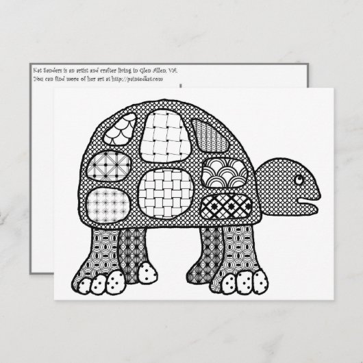 Tommy La Carte Postale Turtle (Devant / Derrière)