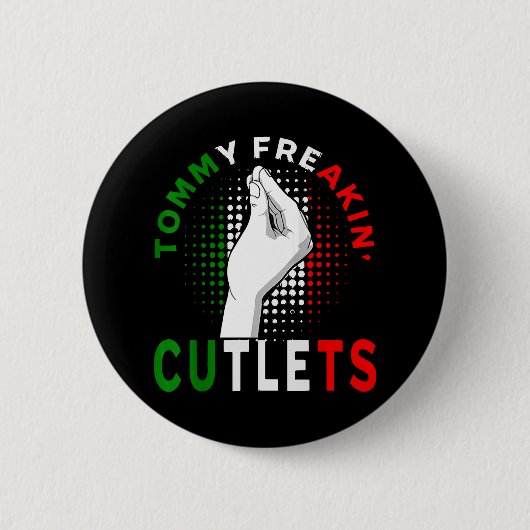 Tommy schnitzels ronde button 5,7 cm (Voorkant)