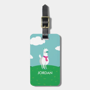 Tommy the Llama Bagagelabel