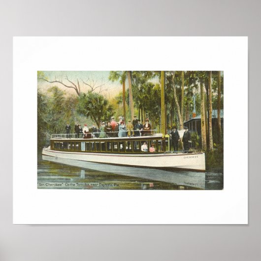 Tomoke River, Ormond, FL - 1910 Poster (Voorkant)