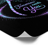 Tomorrow Needs You Suicide Awareness Dragonfly Poster (Hoek)