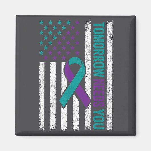 Tomorrow Needs You Suicide Prevention Awareness Me Magneet (Voorkant)