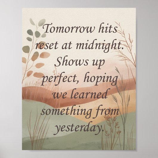 Tomorrows Poster (Voorkant)