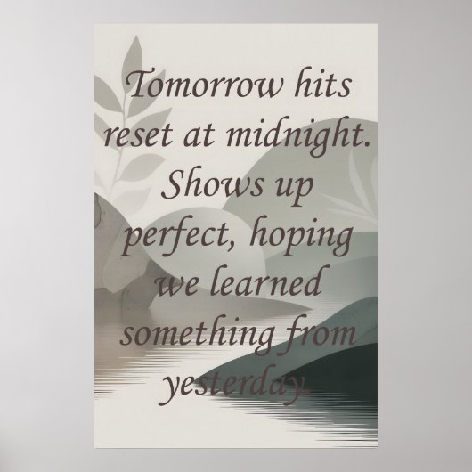 Tomorrows Poster (Voorkant)