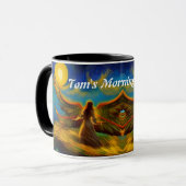 Tom's Morning Coffee Gepersonaliseerde  Mok (Voorkant links)