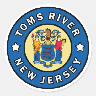 Toms River New Jersey Ronde Sticker