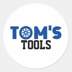 Toms tools ronde sticker