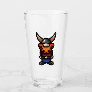 Tomte met Red Beard Viking Glass Glas