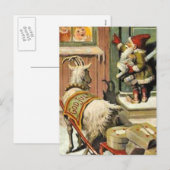 Tomte Nisse, aka de Kerstman Feestdagenkaart (Voorkant / Achterkant)