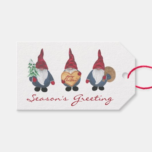 Tomten Cadeau Labels Cadeaulabel (Voorkant (Horizontaal))