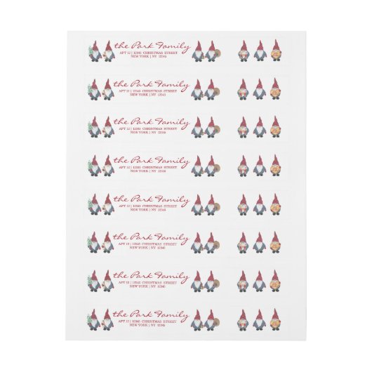 Tomten Wrap Around Return Label (Vel)