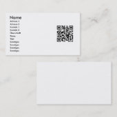 Ton aileron code sur des cartes de visite (Devant / Derrière)