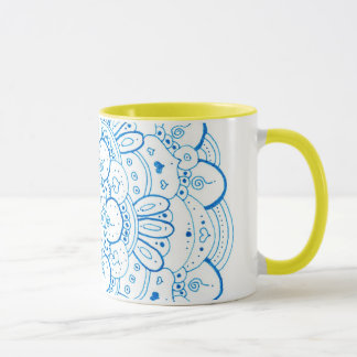 Ton deux de la tasse 1 de mandala