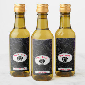 Ton image Mastiff Bulldog Logo Étiquettes de vin