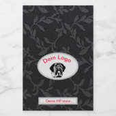 Ton image Mastiff Bulldog Logo Étiquettes de vin (Étiquettes simples)