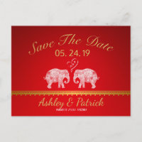 TON LOVE-Elephant Couple Indian Save the Date