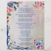 Ton mot poème papier personnalisé (Dos)