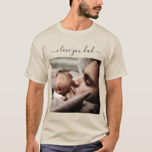 Ton Papa Photo T-Shirt Texte Cadeau - Je t'aime Pa