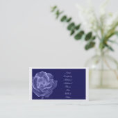 Ton rose de bleu de carte d'affaires/profil (Debout devant)