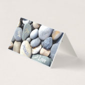 Ton texte Joie Espère Paix Foi Aimer Pebbles (Back)