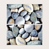 Ton texte Joie Espère Paix Foi Aimer Pebbles (Outside Unfolded)