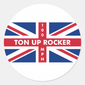 Ton Up Rocker Ronde Sticker