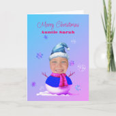 Ton Visage Sur Une Carte De Noël (Devant)