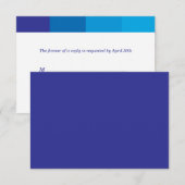 Tonal Blue Bar Mitzvah Antwoord (Voorkant / Achterkant)