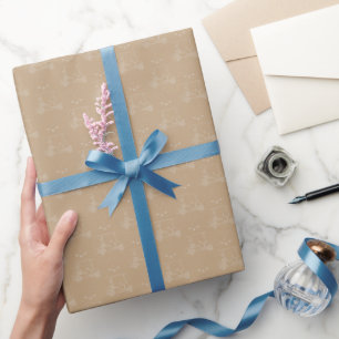 Tonal Golfkarren & Clubs op Tan Cadeaupapier