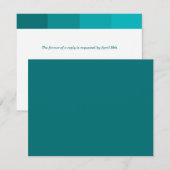 Tonal Seagreen Bar Mitzvah Antwoord (Voorkant / Achterkant)