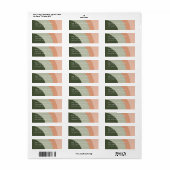 Tonal Stripes Modern Return Address Label (Full Sheet)