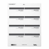Tonal Stripes Shipping Label (Full Sheet)