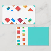 tonalité bijoux carte de visite moderne modèle per (Devant / Derrière)