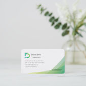 Tonalités vertes de carte de visite (Debout devant)